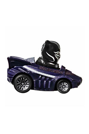 Racerverse Tekli Model Araba - Figürlü Yarış Arabası - Marvel Black Panther Kara Panter - 7 CM