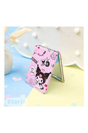 Kuromi Figürlü Mini Cep Aynası 8.6 cm X 6.2 cm - Parçalı Model 2