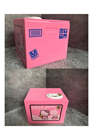 Hello Kitty Figürlü Para Biriktirme Eğitimi Elektronik Pilli Kumbara