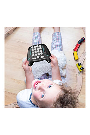 Reflex & El Kordinasyon Geliştirici 5 Farklı Oyunlu Işıkları Takip Etme Eğitici Konsol Oyunu - SİYAH