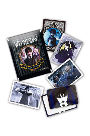 Panini Wednesday Koleksiyon Sticker Çıkartmaları  + 3 Paket (15 Adet Sticker)