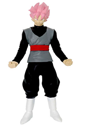 Monster Flex Dragon Ball Stretch Yumuşak Uzayan Elastik Figür 15 cm - Super Saiyan Rose Goku Black
