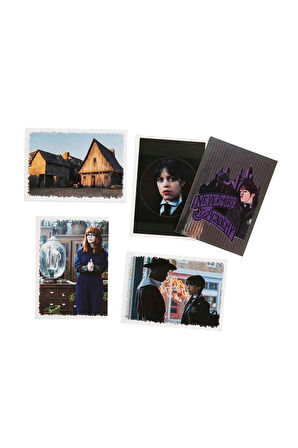 Panini Wednesday Koleksiyon Sticker Çıkartmaları  + 4 Paket (20 Adet Sticker)