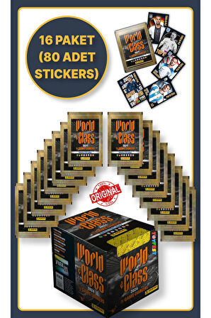 Panini Fifa World Class Koleksiyon Futbolcu 2024 Sticker Çıkartmaları + 16 Paket (80 Adet Sticker)