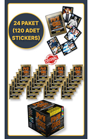 Panini Fifa World Class Koleksiyon Futbolcu 2024 Sticker Çıkartmaları + 24 Paket (120 Adet Sticker)