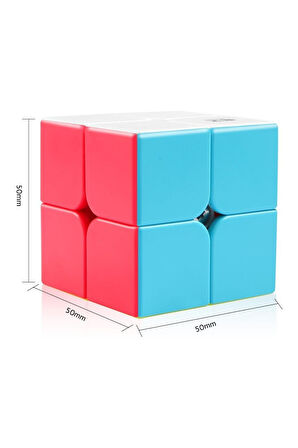 2X2 QY Speed Zeka Küpü Stickersız Akıl Küpü Rübik Küp