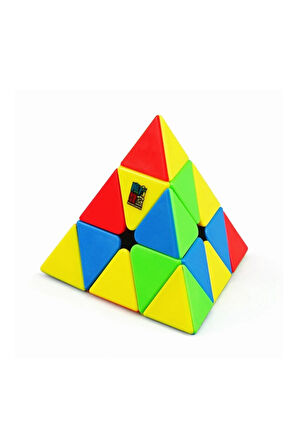 Moyu Meilong Pyramid Magnetic Cube- Mıknatıslı Stickersız Akıl Zeka Rübik Küp