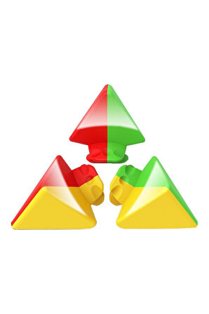 Moyu Meilong Pyramid Magnetic Cube- Mıknatıslı Stickersız Akıl Zeka Rübik Küp