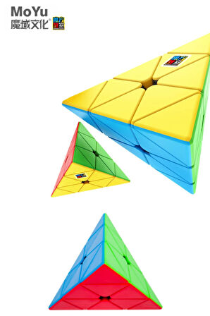 Moyu Pyramid V2 Cube - Stickersız Akıl Zeka Rübik Küp
