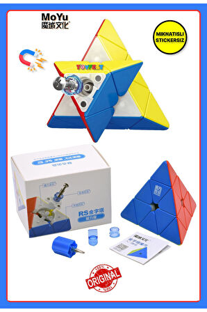 Mıknatıslı Standlı Tornavidalı Stickersız Akıl Zeka Rübik Küp