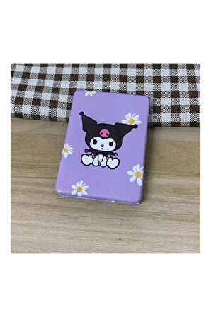 Kuromi Figürlü Mini Cep Aynası 8.6 cm X 6.2 cm - Papatya Model 5