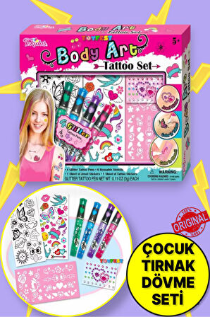 Tokidas Body Art Tattoo Set - Vücut Dövme Sanatı Seti T11B