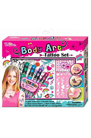 Tokidas Body Art Tattoo Set - Vücut Dövme Sanatı Seti T11B