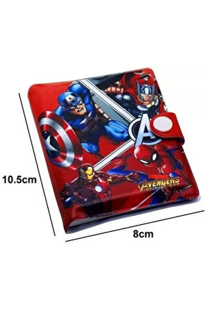The Avengers Kaptan Amerika + Hulk + Spiderman + Iron Man Figürlü Mini Kalemli Not Defteri - 2 ADET