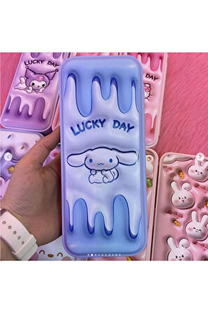 Cinnamoroll Figürlü Çok Bölmeli Plastik Kalemlik Kalem Kutusu