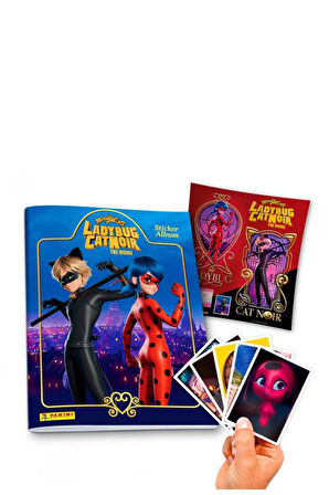 Panini Miraculous Mucize Uğur Böceği Sticker Çıkartma Albüm Dergisi + 2 Paket (10 Adet Sticker)