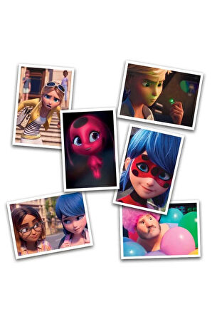 Panini Miraculous Mucize Uğur Böceği Sticker Çıkartma - 4 Paket ( 20 Adet Sticker )