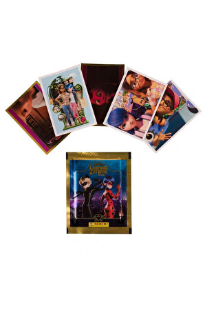 Panini Miraculous Mucize Uğur Böceği Sticker Çıkartma - 16 Paket ( 80 Adet Sticker )