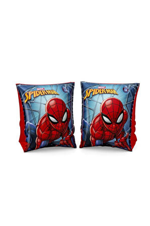 Spiderman Örümcek Adam Figürlü Deniz Havuz Çocuk Yüzücü Kolluk - (3 - 6 Yaş Arası) - 23 X 15 cm