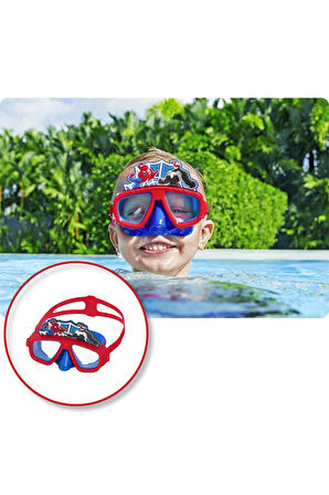 Spiderman Örümcek Adam Venom Figürlü Deniz Havuz Çocuk Yüzücü Gözlük - (3 - 6 Yaş Arası) 98023