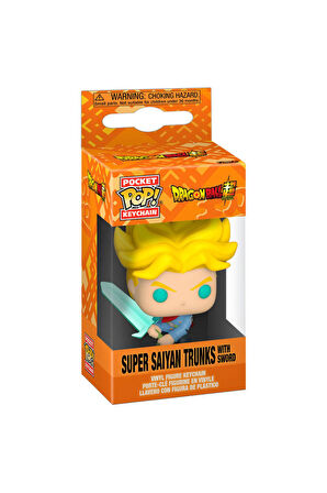 Funko Pocket Pop Dragon Ball Super Saiyan Trunks with Sword Figürlü Anahtarlık - 5 CM