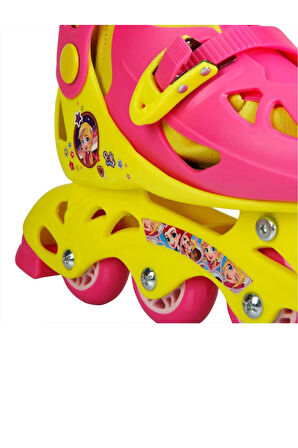 Polly Pocket Inline 4 Teker Paten - (34 - 37 Numara için Ayarlanabilir)
