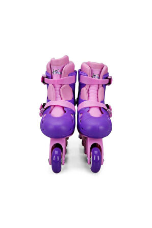 Inline 4 Teker Paten Pembe (34 - 37 Numara için Ayarlanabilir)