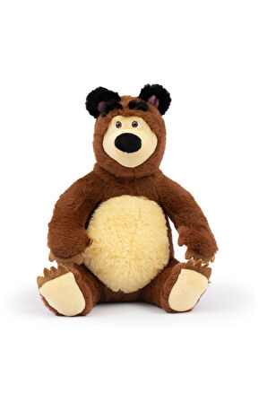 Masha ile Koca Ayı 2 li Figür Set - Masha and The Bear (Masha 12 cm) & Koca Ayı Peluş (20 cm)