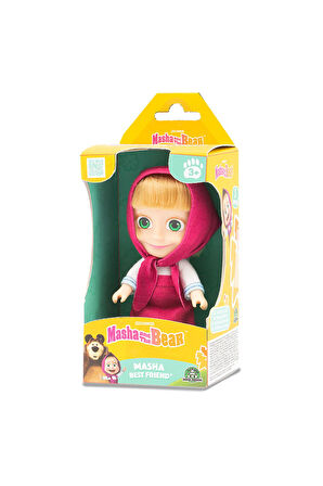 Masha and The Bear Masha ile Koca Ayı Çizgi Film Karakterlerinden 12 cm Masha Bebek- 1 ADET(Model 1)
