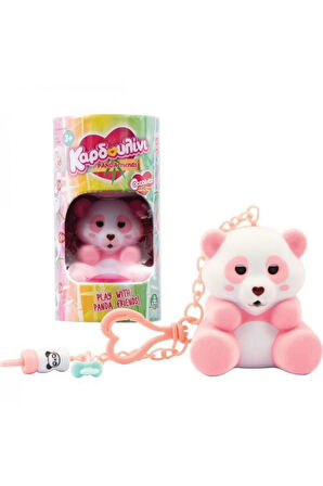 Coccolotti İnteraktif Sesli ve Işıklı Sevimli Pandalar Anahtarlık & Çanta Akesesuarı - Pembe Panda