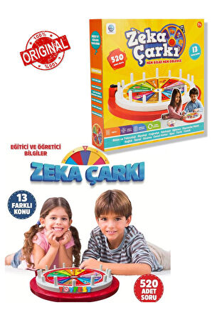 Bilgi Yarışması Zeka Çarkı - 13 Farklı Konu Hakkında 520 Soru
