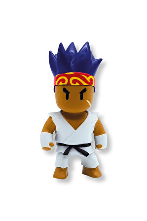 Stumble Guys Seri 1 - 3D Mini 3 lü Figür Seti - 3 ADET Sensei Inside Out Frozen Valkyrie - 5 cm