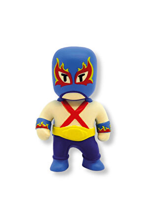 Stumble Guys Seri 1 - 3D Mini 1 i Sürpriz olan 5 li Figür Set - Hazmat Luchador Boxing Roo Glowman