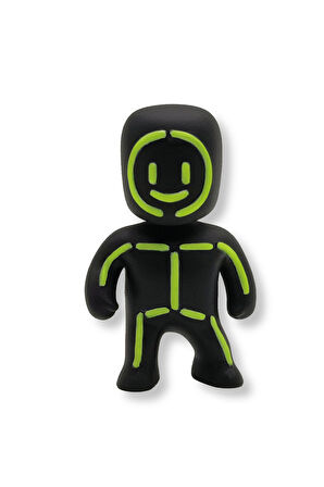 Stumble Guys Seri 1 - 3D Mini 1 i Sürpriz olan 5 li Figür Set - Hazmat Luchador Boxing Roo Glowman