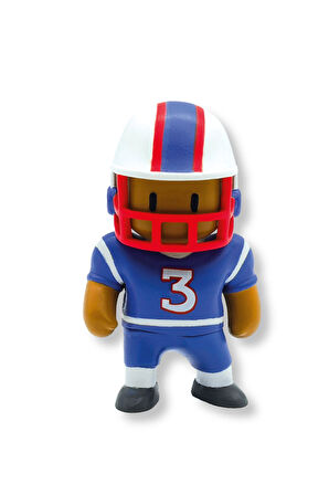 Stumble Guys Seri 1 - 3D Mini 1 i Sürpriz olan 5 li Figür Seti - T-rex Quarterback Banana Guy Anubis