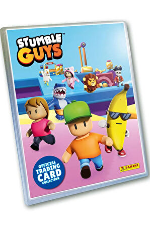 Panini Stumble Guys Koleksiyon Kartları Albüm Dergisi (18 Adet Kart + 2 Limited Edition Kart)