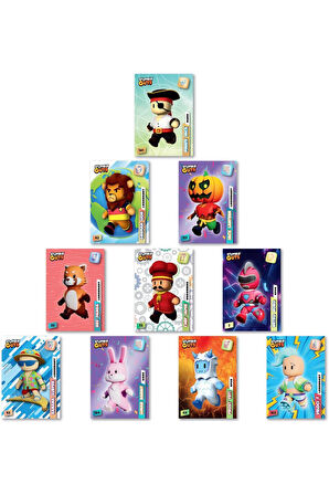Panini Stumble Guys Koleksiyon Kartları - Çoklu Set - 8 PAKET (48 Adet Kart)