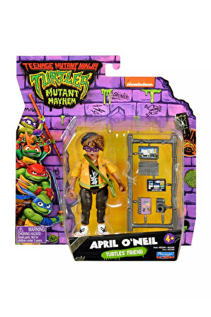 TMNT Aksesuarlı Ninja Kaplumbağalar Mutant Figürü - APRIL O'NEIL Turtles' Friend - 20 CM