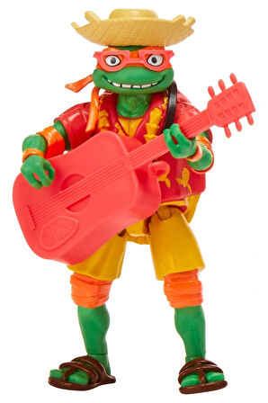 TMNT Aksesuarlı Ninja Kaplumbağalar Mutant Figürü - BEACH BUM MIKEY Decked Out Dude - 20 CM