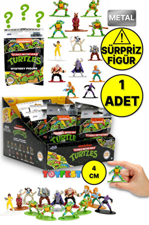 Nano Metalfigs Teenage Mutant Ninja Turtles Ninja Kaplumbağalar Sürpriz Figür Paketi - 1 Adet