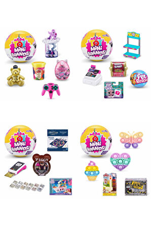 1 Adet - Toy Mini Brands Sürpriz Paket - Popüler Markaların Minyatür Sürpriz Mini Figür Ve Eşyaları