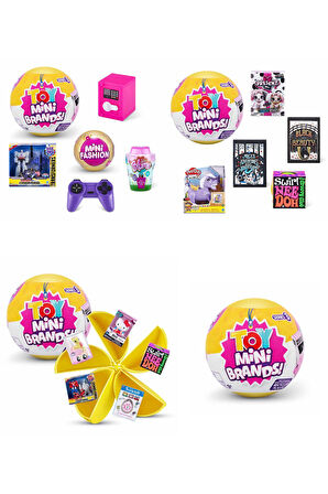 4 ADET Toy Mini Brands Sürpriz Paket - Popüler Markaların Minyatür Sürpriz Mini Figür ve Eşyaları
