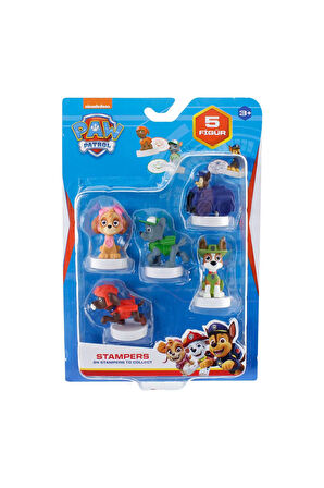 Paw Patrol Damgalı Mühürlü 5 li Figür Seti ( Tracker - Chase - Rocky - Skye - Zuma ) 4 - 7 CM