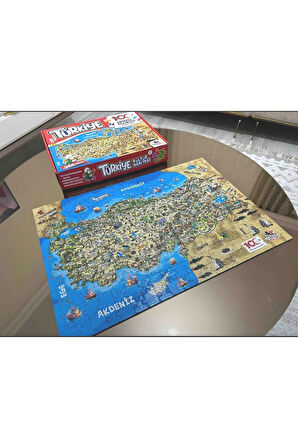 260 Parçalı Türkiye Kültür Haritası Eğitici Puzzle Yapboz