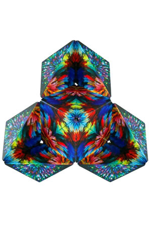 3 Boyutlu Stress Giderici Manyetik Geometrik Mozaikli Mıknatıslı Akıl Zeka Rübik Küp - Renkli - 2