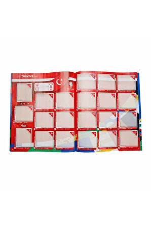 ALMANYA EURO 2024 Avrupa Şampiyonası Match Attax - Resmi Futbolcu Sticker Dergisi + 6 Adet Sticker
