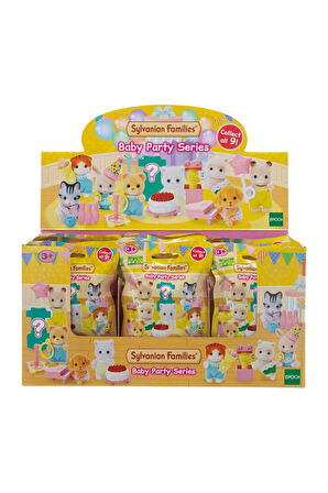 1 ADET Sylvanian Families Aksesuarlı Baby Party Sürpriz Mini Figür - 1 ADET - 5 CM