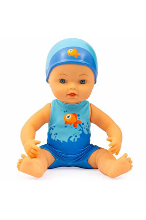 Mayolu Kurmalı Ve Kendiliğinden Yüzen Bebek - Plaj Oyuncağı - 30 Cm