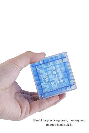 Demir Bilyeli Labirent Zeka Küpü Akıl Küpü Rübik Küp - Yeşil