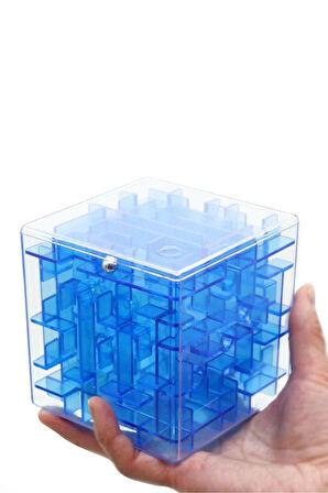 Demir Bilyeli Labirent Zeka Küpü Akıl Küpü Rübik Küp - Yeşil